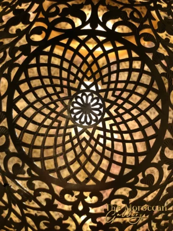 Hanging Moroccan Brass Lamp - TheMoroccanGallery.com