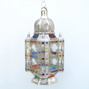 Product [22]_2 - Brass Silver Lamp - themoroccangallery