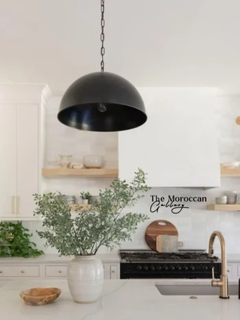 Black Dome Lamp - TheMoroccanGallery.com