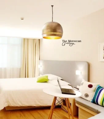 Gold Dome Lamp - TheMoroccanGallery.com