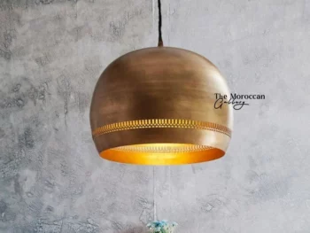 Gold Dome Lamp - TheMoroccanGallery.com