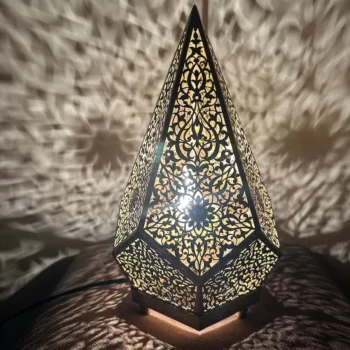 Brass standing Lamp – Modern Meets Traditional Moroccan Style – Ready to Install