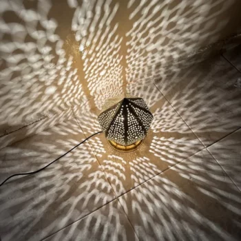 Moroccan Brass standing Lamp – Perfect for Classy Home and Business Settings - Image 3