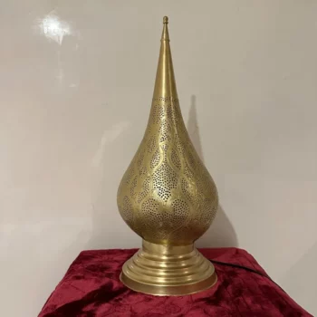 Moroccan standing Lamp – Brass with Artistic Detailing – Ideal for Elegant Spaces - Image 7