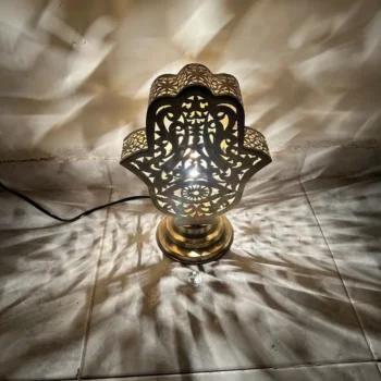 Stylish Moroccan Brass standing Lamp – Perfect for Adding Warmth and Luxury to Any Room - Image 7