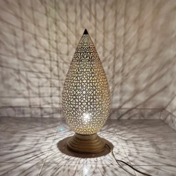 Authentic Brass standing Lamp – Moroccan Artisanship – Ideal for Bedrooms and Living Rooms - Image 7