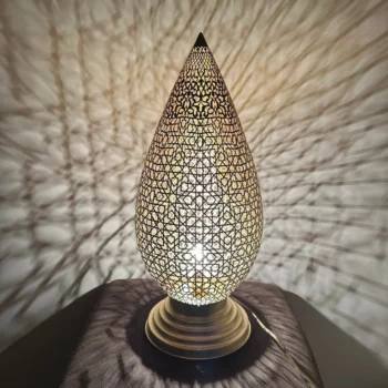 Authentic Brass standing Lamp – Moroccan Artisanship – Ideal for Bedrooms and Living Rooms