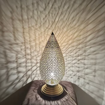 Authentic Brass standing Lamp – Moroccan Artisanship – Ideal for Bedrooms and Living Rooms - Image 4