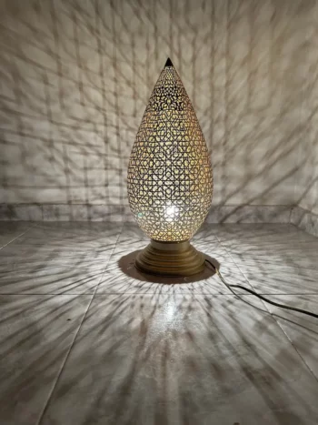 Authentic Brass standing Lamp – Moroccan Artisanship – Ideal for Bedrooms and Living Rooms - Image 3