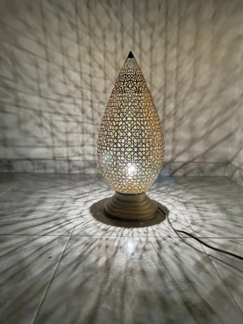 Authentic Brass standing Lamp – Moroccan Artisanship – Ideal for Bedrooms and Living Rooms - Image 8