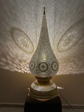Moroccan standing Lamp – Crafted in Brass – Enhances Modern and Traditional Décor - Image 8
