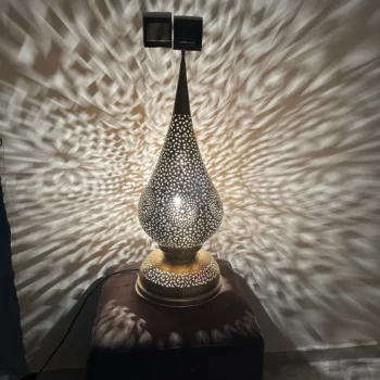 Moroccan standing Lamp – Crafted in Brass – Enhances Modern and Traditional Décor - Image 6