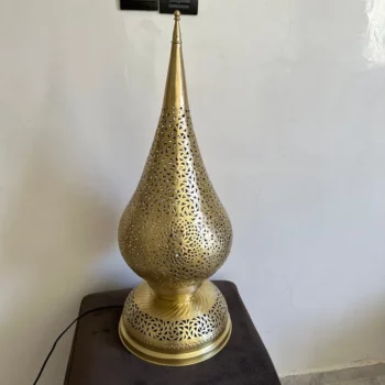 Moroccan standing Lamp – Crafted in Brass – Enhances Modern and Traditional Décor - Image 5