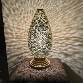Stylish Brass standing Lamp – Moroccan Craftsmanship – Perfect for Creating Warm Ambiances - Image 6