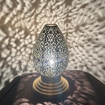 Moroccan Brass standing Lamp – Handmade with Traditional Techniques – Ready to Use