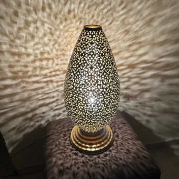 Stylish Brass standing Lamp – Moroccan Craftsmanship – Perfect for Creating Warm Ambiances - Image 2