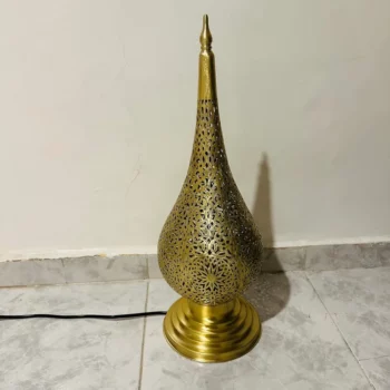 Elegant Moroccan standing Lamp – Brass with Intricate Details for Luxurious Decor - Image 7