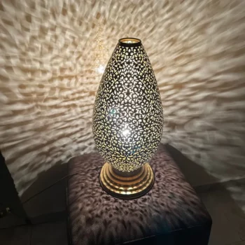 Stylish Brass standing Lamp – Moroccan Craftsmanship – Perfect for Creating Warm Ambiances - Image 3