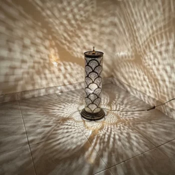 Artistic Standing Lamp – Moroccan Influence – Hardwired and Ready for Use - Image 6