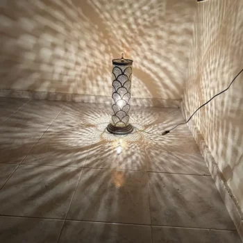 Artistic Standing Lamp – Moroccan Influence – Hardwired and Ready for Use - Image 5