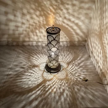 Artistic Standing Lamp – Moroccan Influence – Hardwired and Ready for Use - Image 4