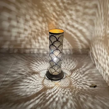 Artistic Standing Lamp – Moroccan Influence – Hardwired and Ready for Use - Image 8