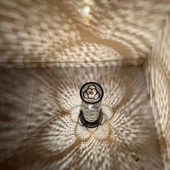 Artistic Standing Lamp – Moroccan Influence – Hardwired and Ready for Use - Image 11