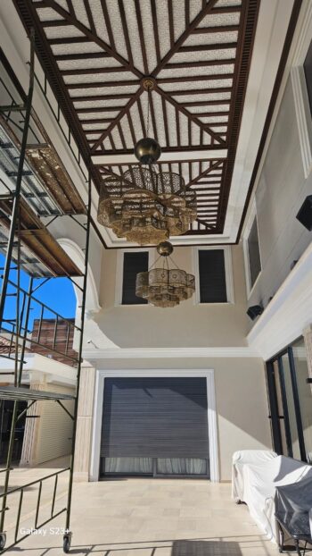 Luxurious Brass Chandelier In the shape of a flower – Moroccan Craftsmanship with Pre-Wired Assembly and Bulb – Stylish Indoor Illumination and Outdoor - Image 3
